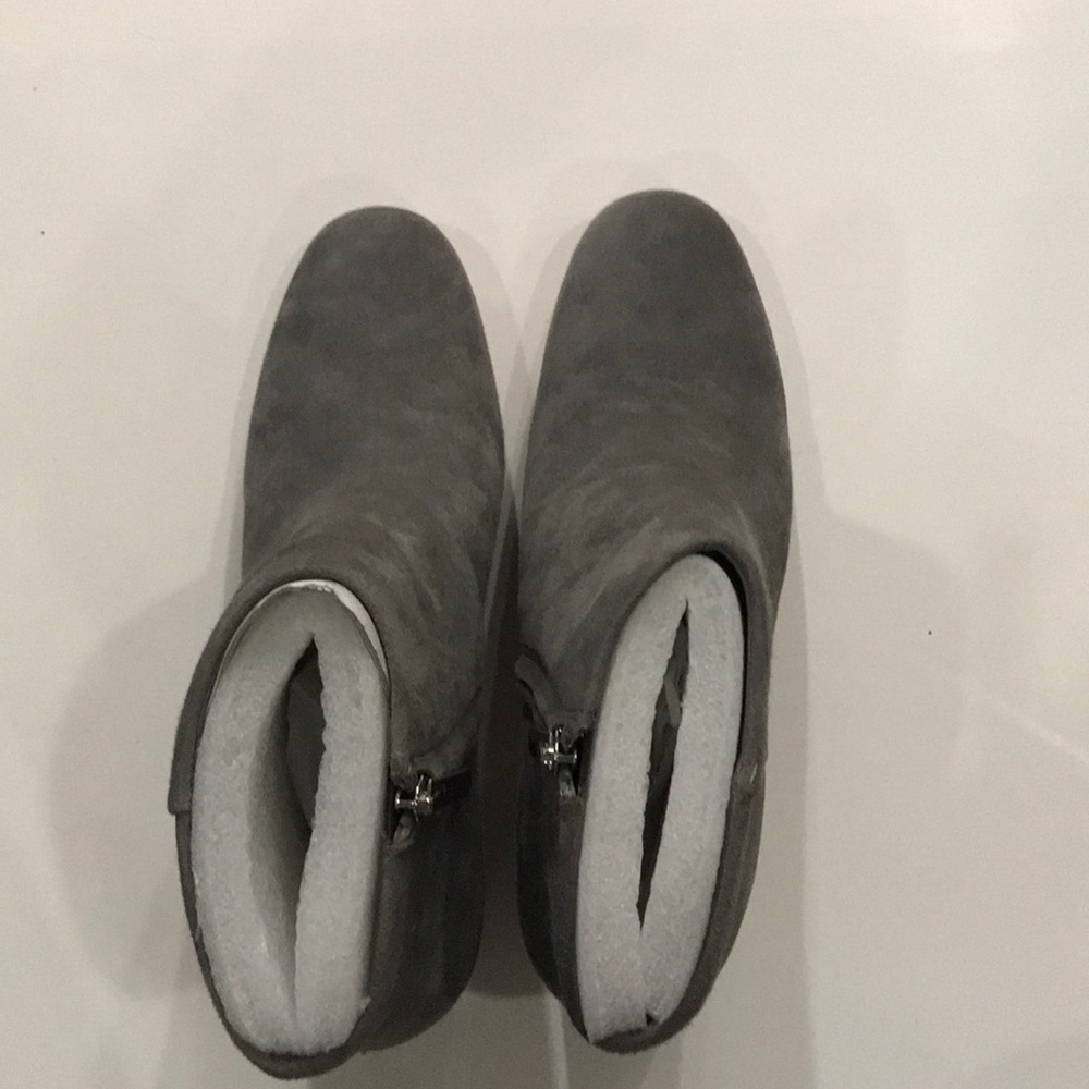 Grey San Edelman Heeled Boots
